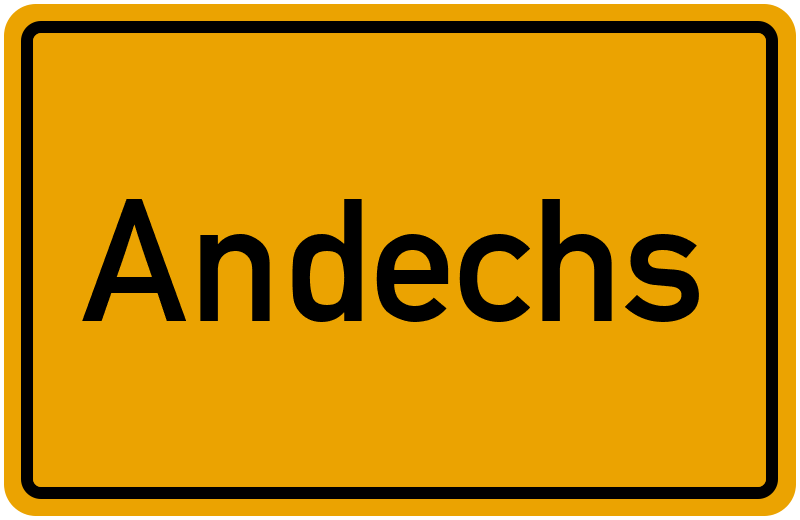 Ortsschild Andechs