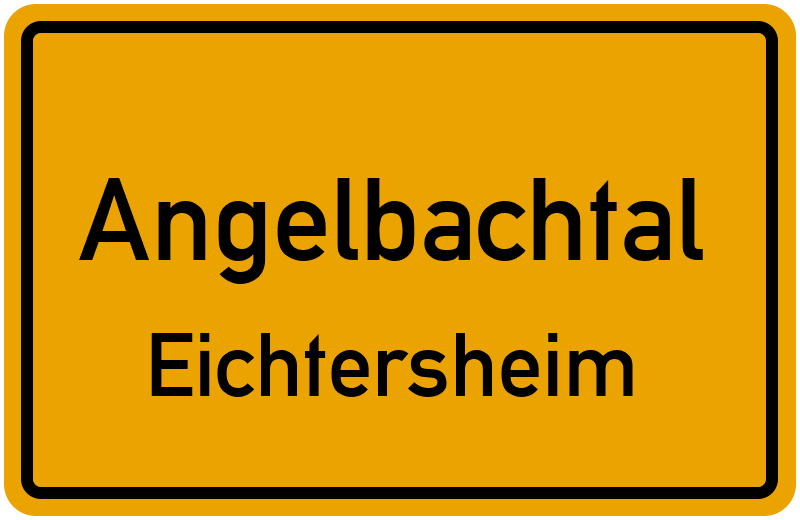 Ortsschild Angelbachtal