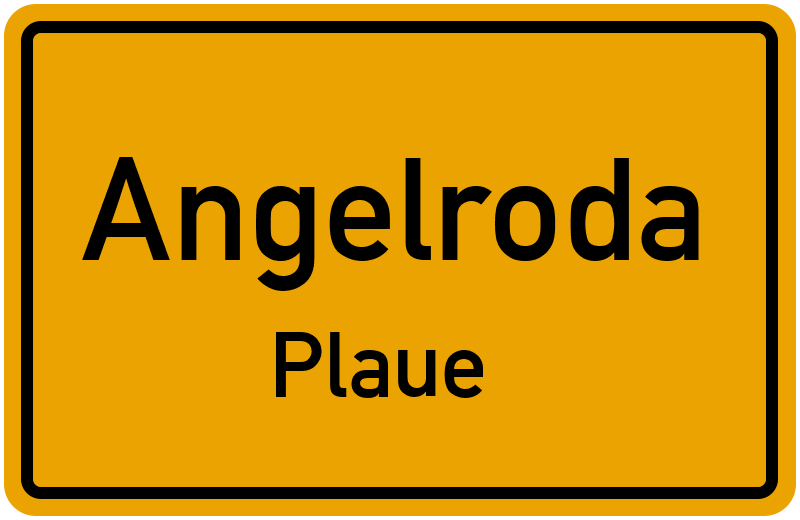 Ortsschild Angelroda