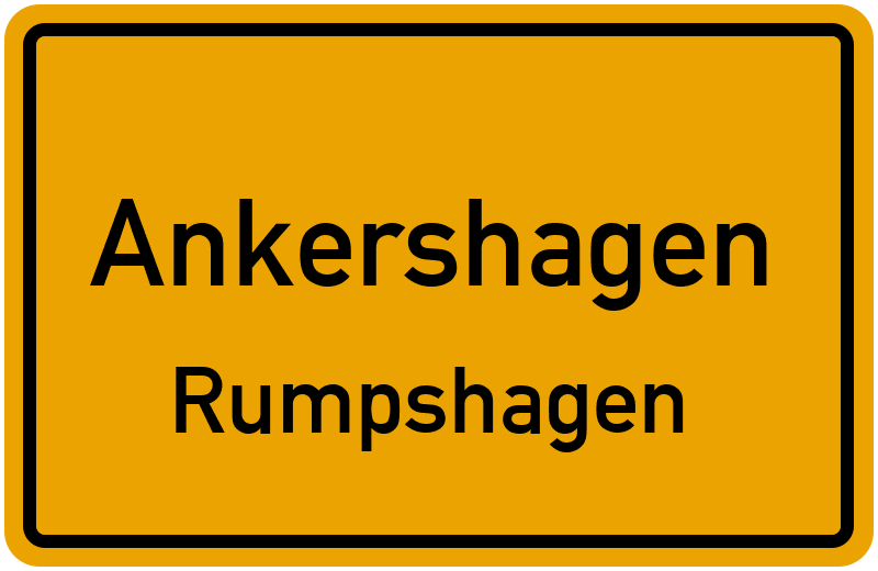Ortsschild Ankershagen