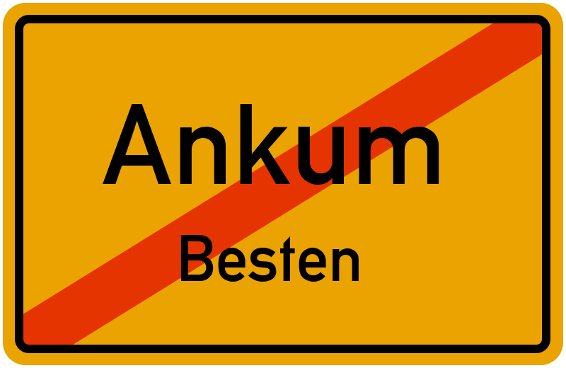 Ortsschild Ankum