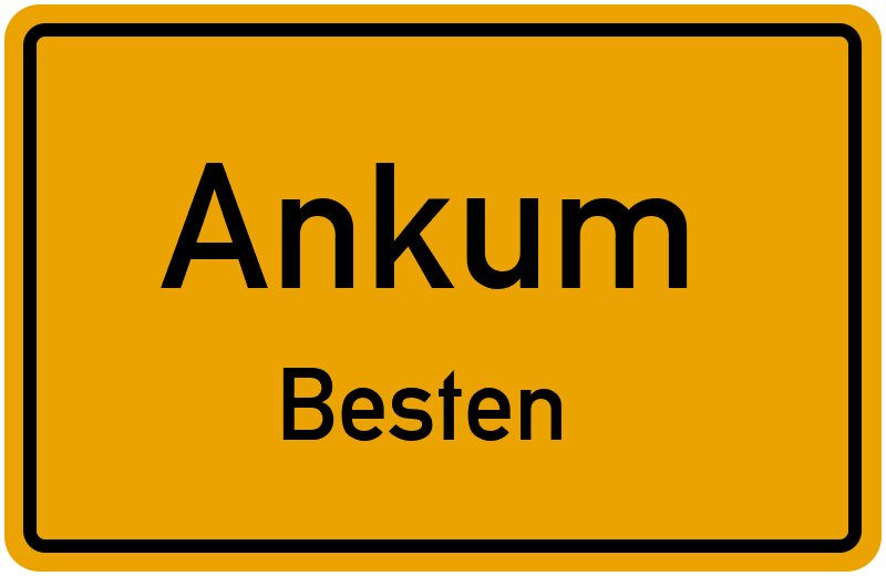 Ortsschild Ankum