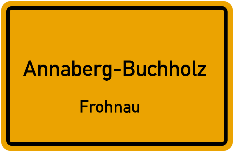 Ortsschild Annaberg-Buchholz