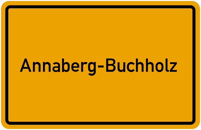 Ortsschild Annaberg-Buchholz