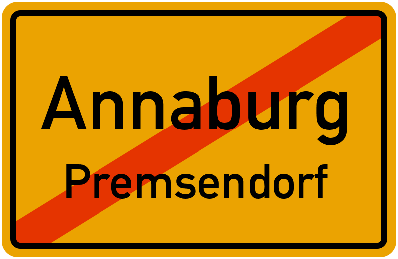 Ortsschild Annaburg