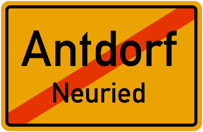 Ortsschild Antdorf
