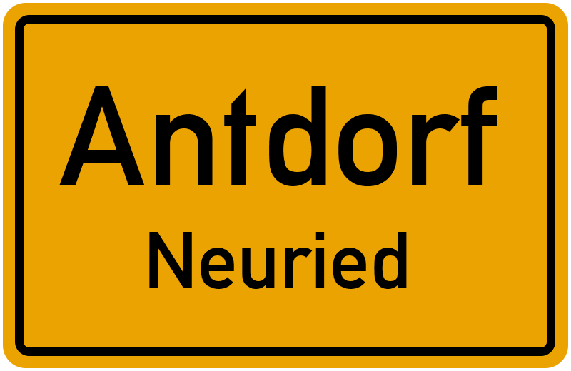 Ortsschild Antdorf