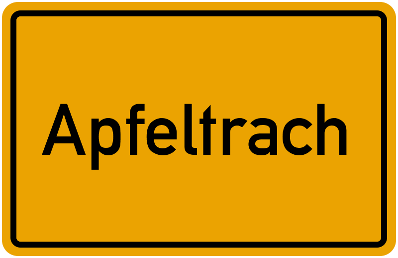 Ortsschild Apfeltrach