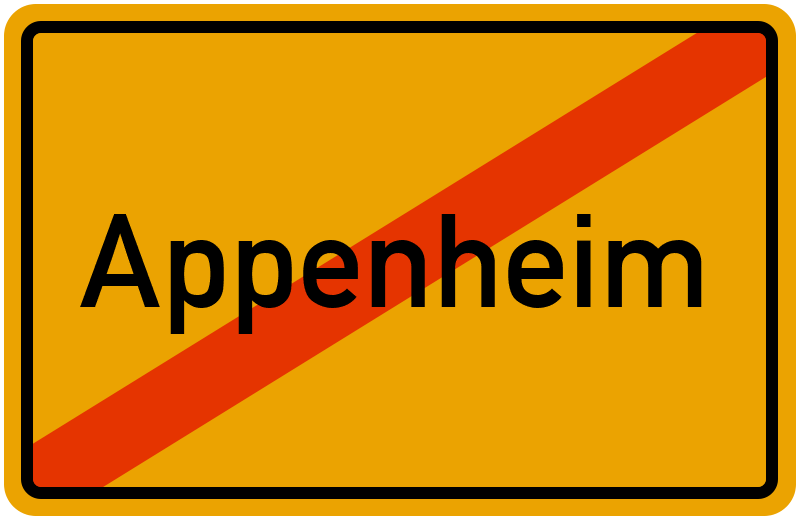 Ortsschild Appenheim