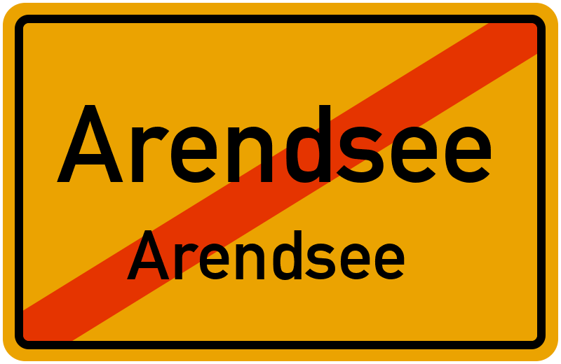 Ortsschild Arendsee