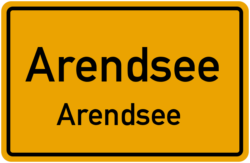 Ortsschild Arendsee