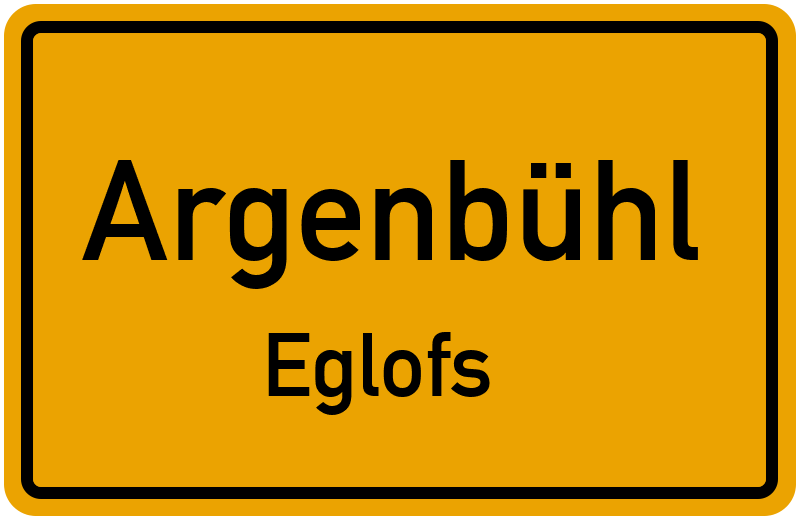 Ortsschild Argenbühl