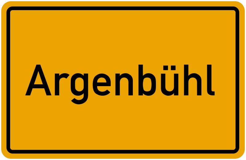 Ortsschild Argenbühl