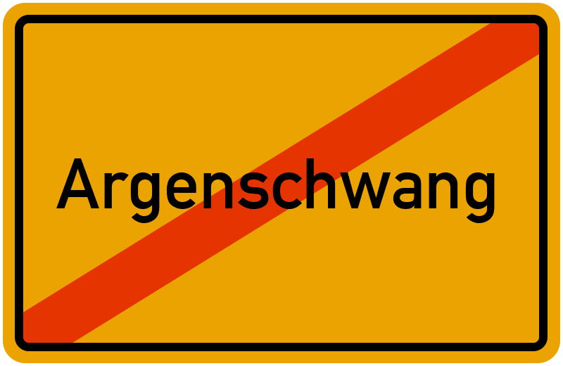 Ortsschild Argenschwang