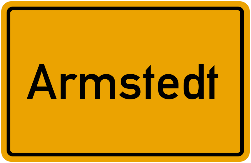 Ortsschild Armstedt