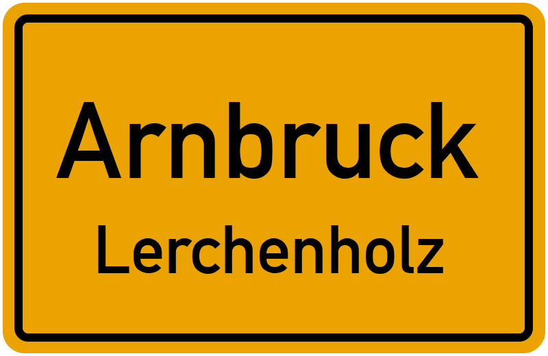Ortsschild Arnbruck