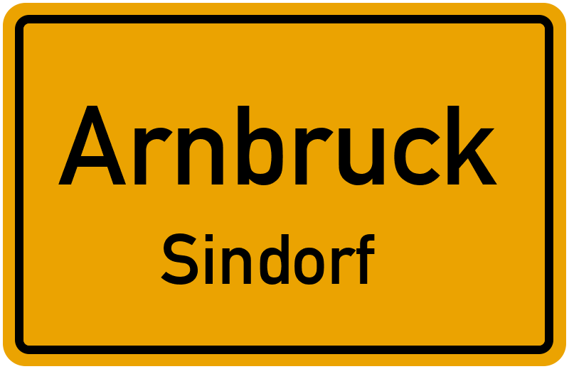 Ortsschild Arnbruck