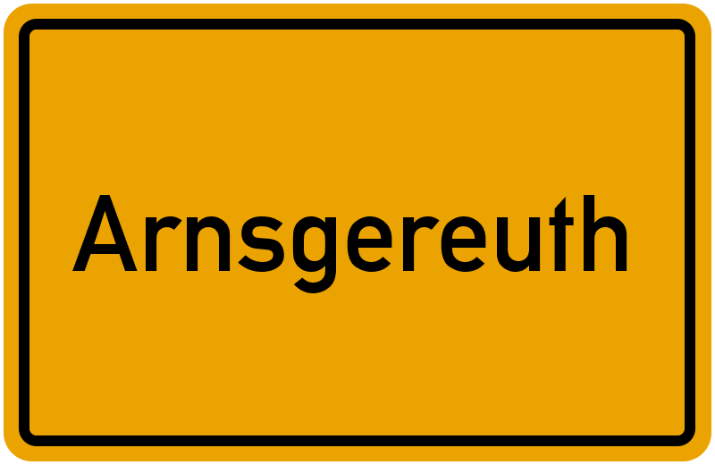 Ortsschild Arnsgereuth