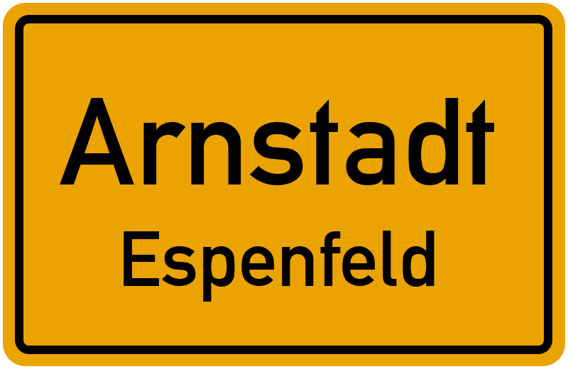 Ortsschild Arnstadt