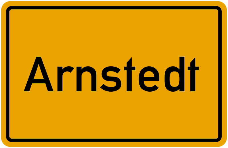 Ortsschild Arnstedt