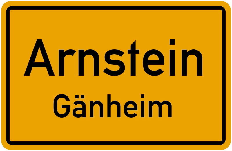 Ortsschild Arnstein