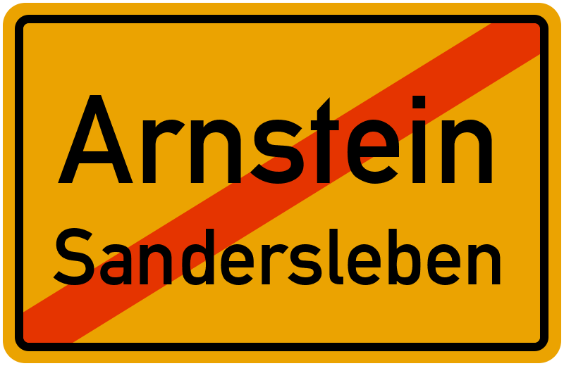 Ortsschild Arnstein
