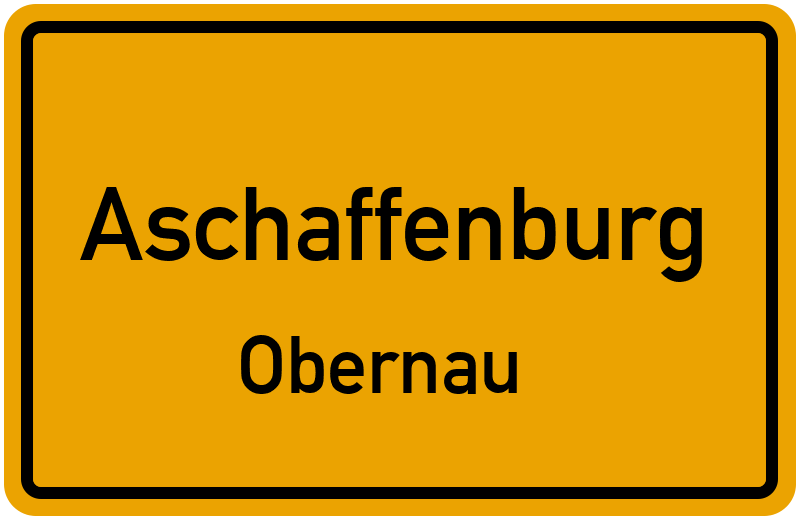 Ortsschild Aschaffenburg