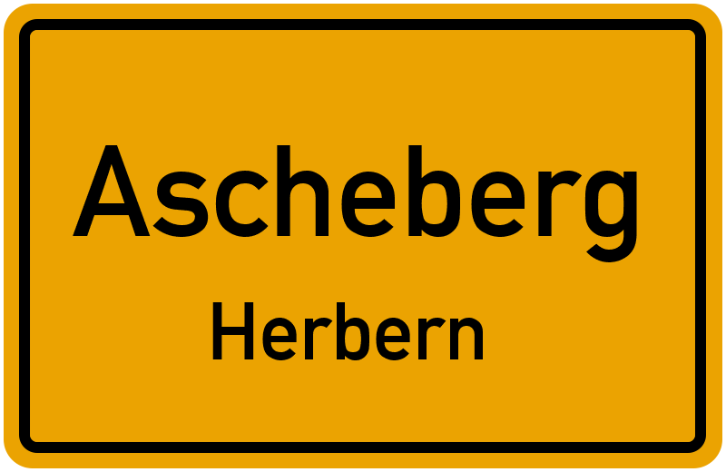 Ortsschild Ascheberg