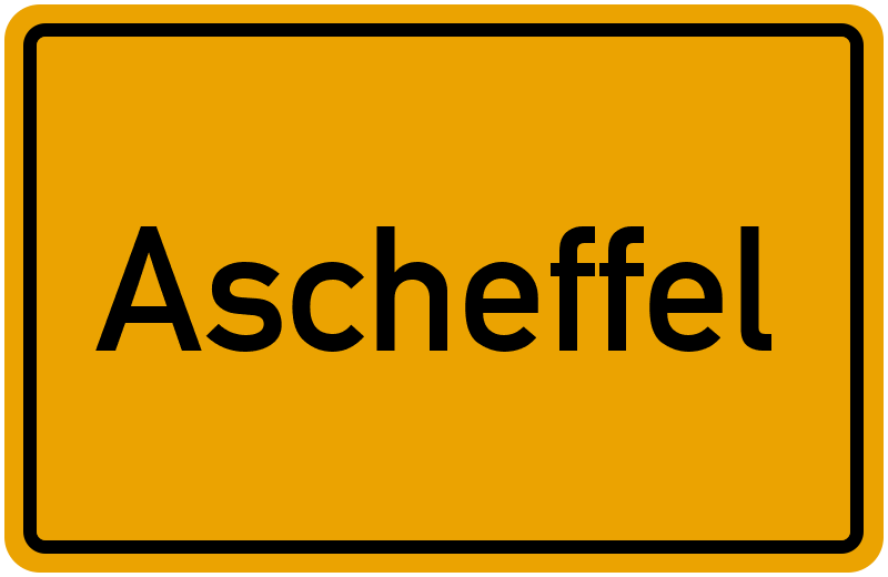 Ortsschild Ascheffel