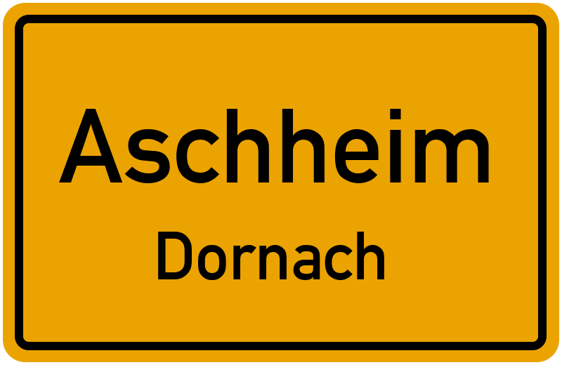 Ortsschild Aschheim