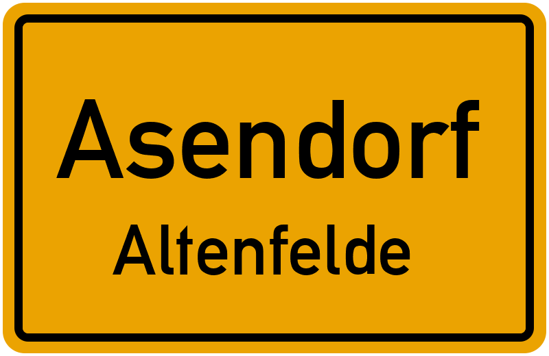 Ortsschild Asendorf