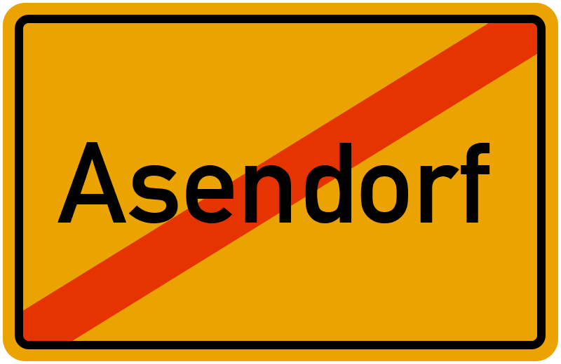 Ortsschild Asendorf