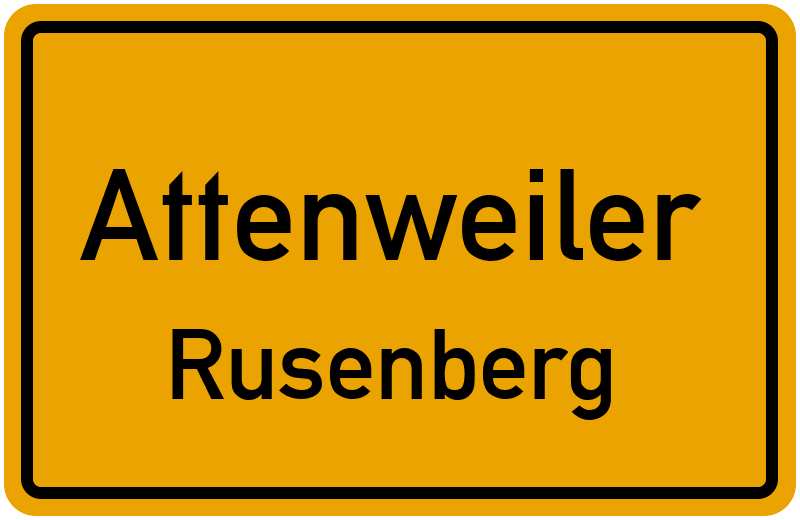 Ortsschild Attenweiler