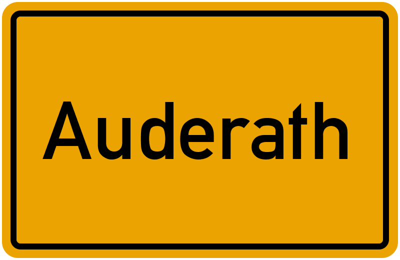 Ortsschild Auderath