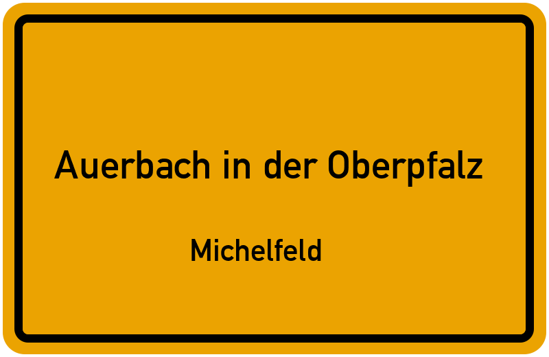 Ortsschild Auerbach in der Oberpfalz