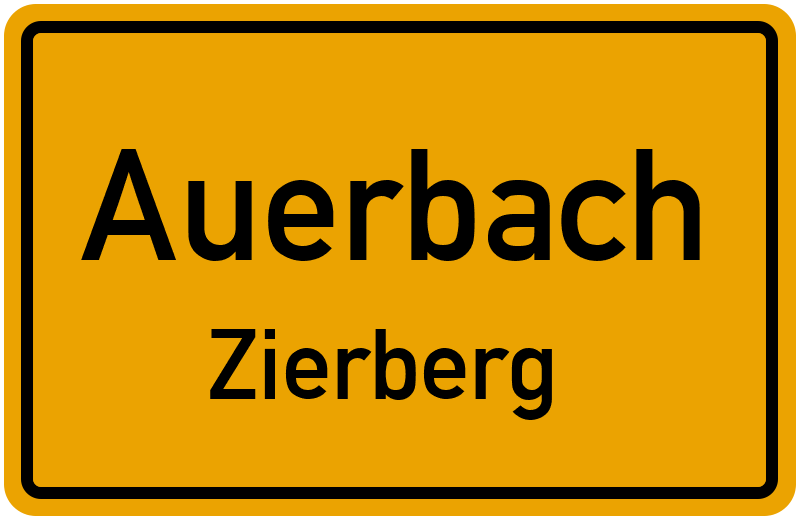 Ortsschild Auerbach