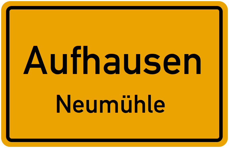 Ortsschild Aufhausen