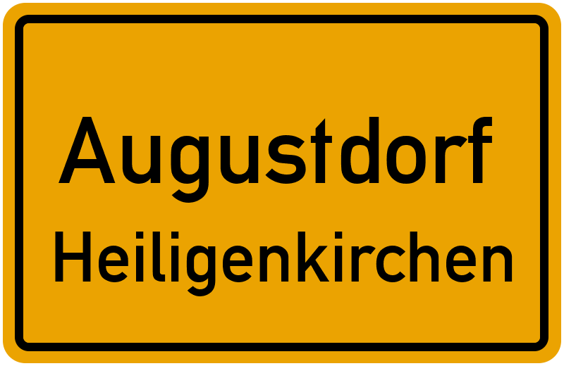 Ortsschild Augustdorf