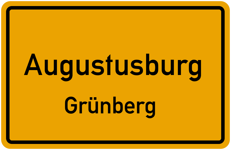 Ortsschild Augustusburg