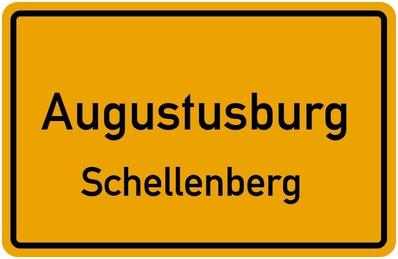 Ortsschild Augustusburg