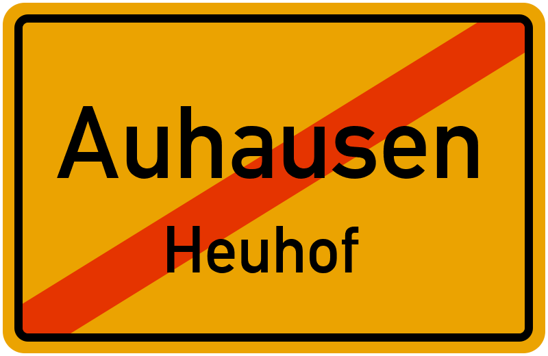 Ortsschild Auhausen