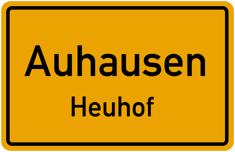 Ortsschild Auhausen
