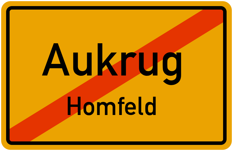 Ortsschild Aukrug