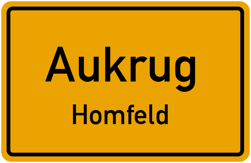 Ortsschild Aukrug