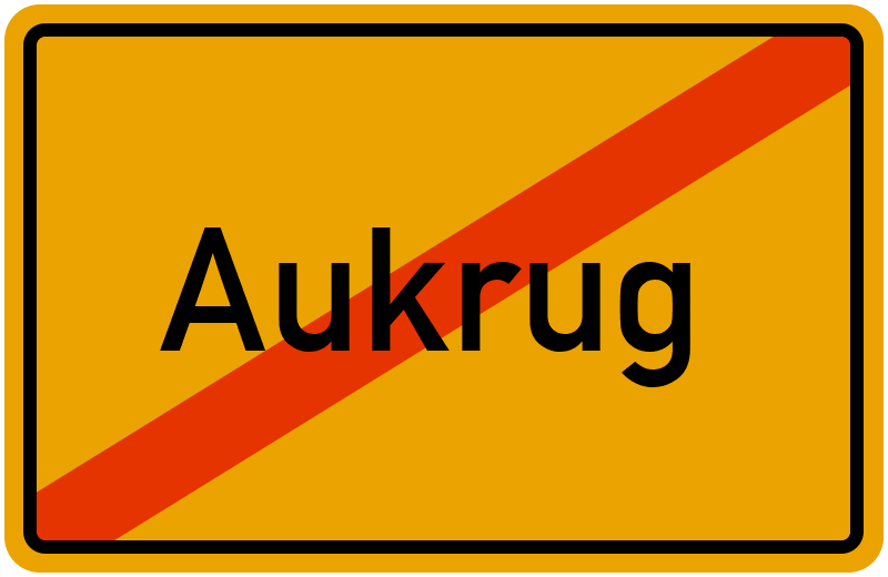 Ortsschild Aukrug