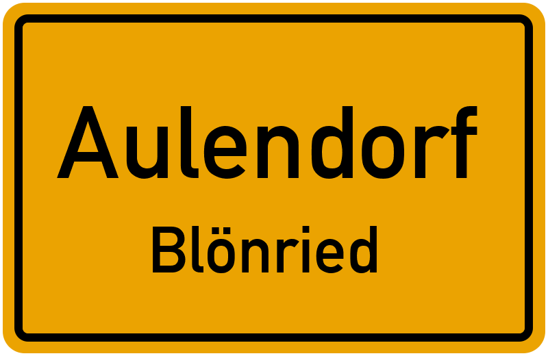 Ortsschild Aulendorf