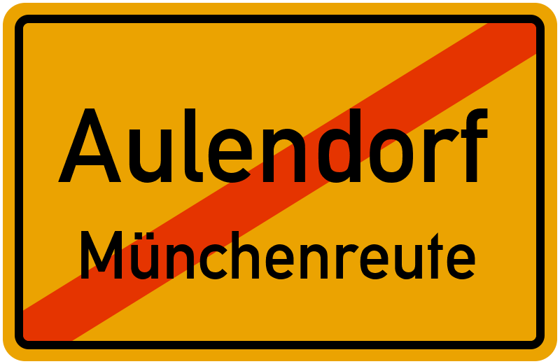 Ortsschild Aulendorf