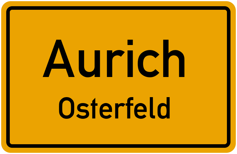 Ortsschild Aurich