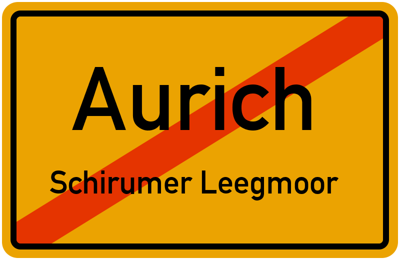 Ortsschild Aurich