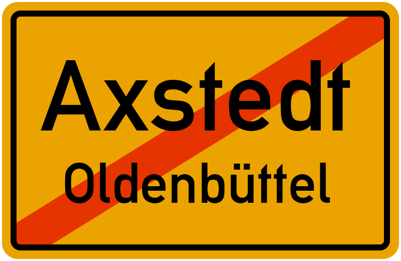 Ortsschild Axstedt